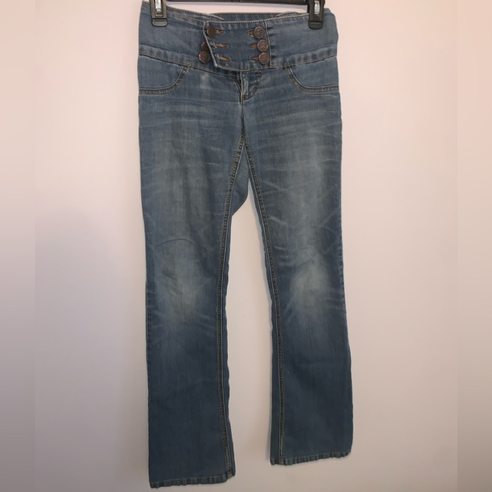 indigo rein boot cut jeans